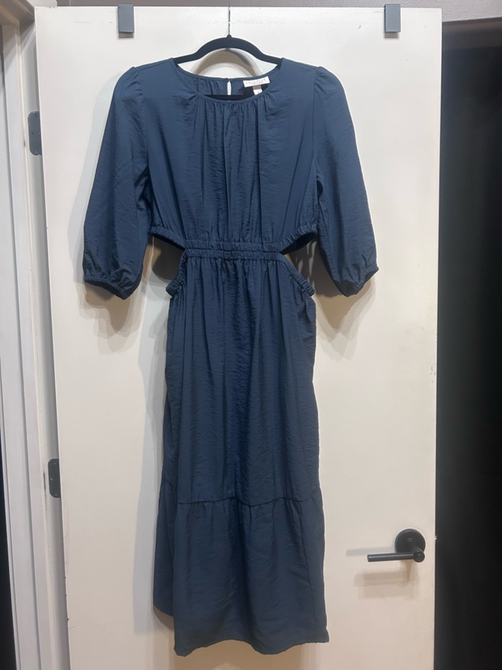 Isabel by Ingrid & Isabel muted Navy Blue Midi Dress